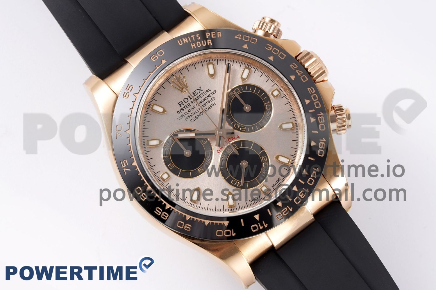 Daytona 116515 Clean 1:1 Best Edition Silver Dial RG Markers on Oysterflex Strap SA4130 V2 - Image 3