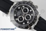 Daytona 116519 Clean Factory 1:1 Best Edition Black Diamonds Dial on Oysterflex Rubber Strap SA4130 Super Clone - Image 3