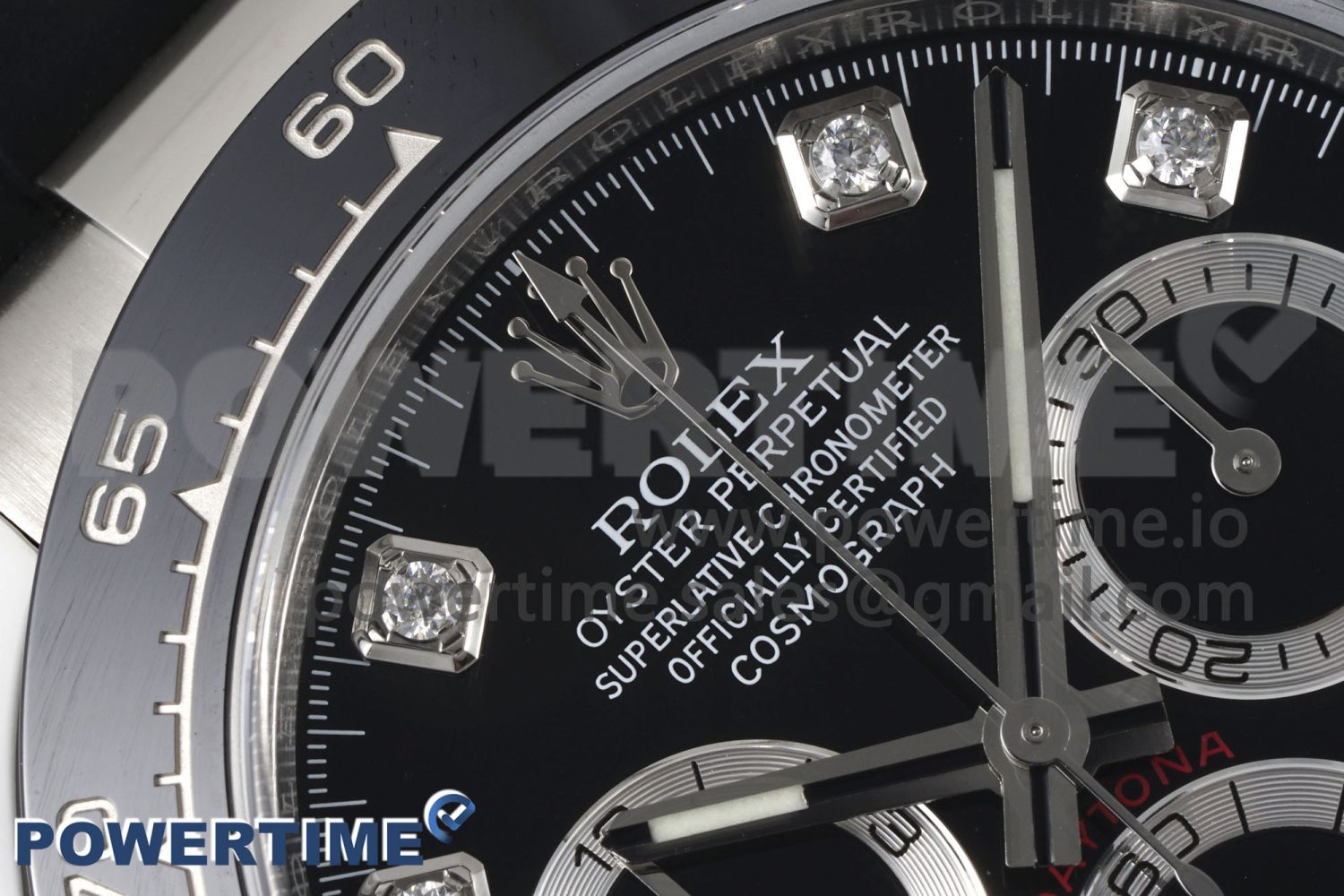 Daytona 116519 Clean Factory 1:1 Best Edition Black Diamonds Dial on Oysterflex Rubber Strap SA4130 Super Clone - Image 4