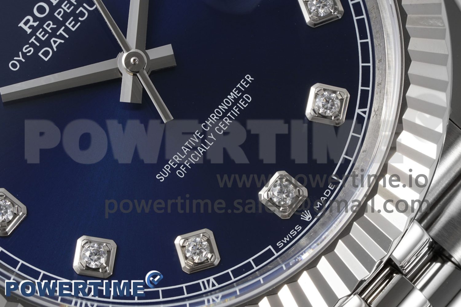 DateJust 41 126334 Clean 1:1 Best Edition 904L Steel Blue Diamond Dial on Jubilee Bracelet VR3235 Super Clone - Image 5