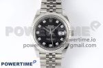 DateJust 41 126334 Clean 1:1 Best Edition 904L Steel Black Diamond Dial on Jubilee Bracelet VR3235 Super Clone