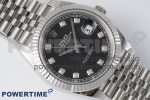 DateJust 41 126334 Clean 1:1 Best Edition 904L Steel Black Diamond Dial on Jubilee Bracelet VR3235 Super Clone - Image 3