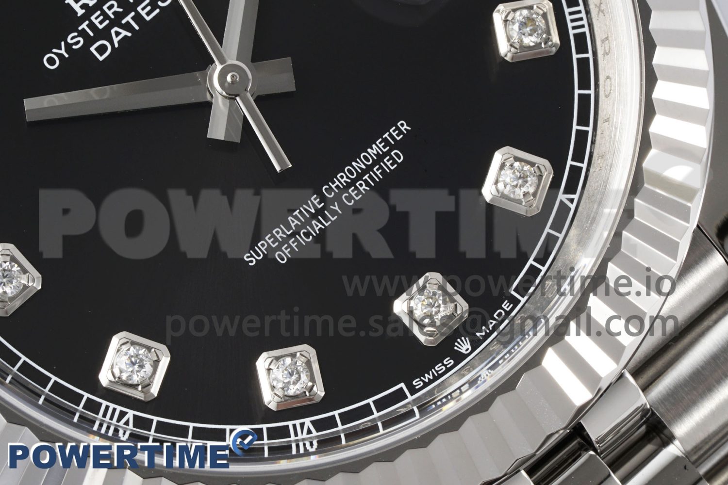 DateJust 41 126334 Clean 1:1 Best Edition 904L Steel Black Diamond Dial on Jubilee Bracelet VR3235 Super Clone - Image 5