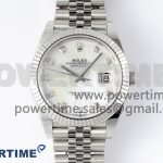 DateJust 41 126334 Clean 1:1 Best Edition 904L Steel MOP Diamond Dial on Jubilee Bracelet VR3235 Super Clone