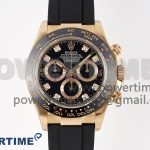 Daytona 116515 Clean 1:1 Best Edition Black Diamonds Dial on Oysterflex Strap SA4130 V2