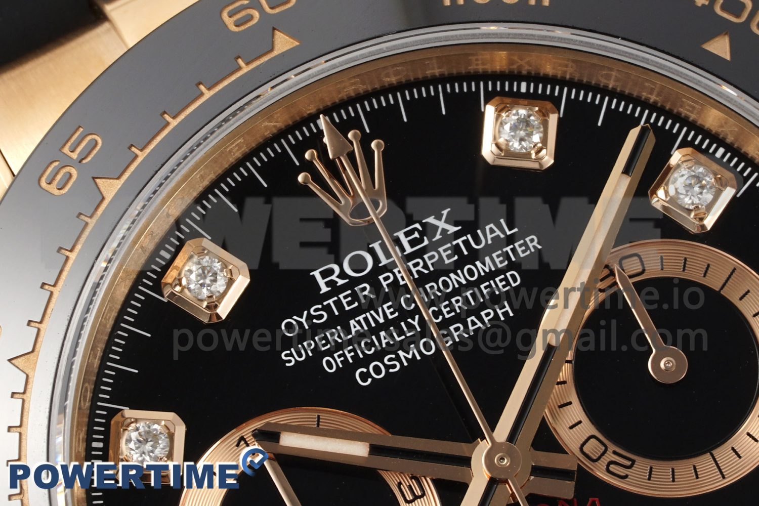 Daytona 116515 Clean 1:1 Best Edition Black Diamonds Dial on Oysterflex Strap SA4130 V2 - Image 4