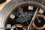 Daytona 116515 Clean 1:1 Best Edition Black Diamonds Dial on Oysterflex Strap SA4130 V2 - Image 4