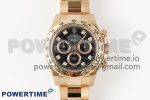 Daytona 116505 Clean 1:1 Best Edition Black Diamonds Dial on RG Bracelet SA4130 V2
