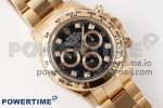 Daytona 116505 Clean 1:1 Best Edition Black Diamonds Dial on RG Bracelet SA4130 V2 - Image 3
