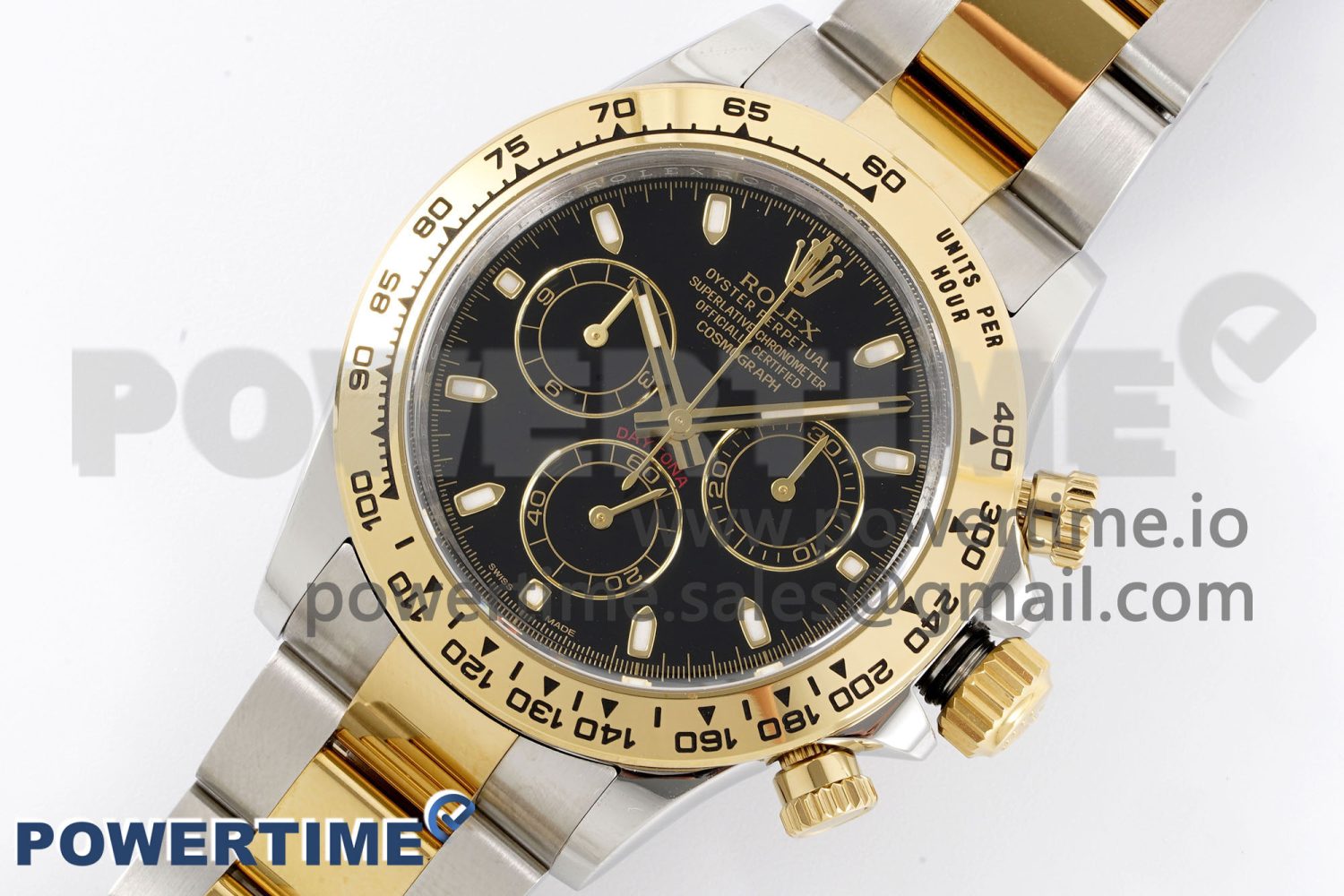Daytona 116503 Clean 1:1 Best Edition Black Dial on YG/SS Bracelet SA4130 V2 - Image 2