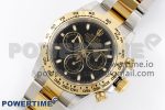 Daytona 116503 Clean 1:1 Best Edition Black Dial on YG/SS Bracelet SA4130 V2 - Image 2