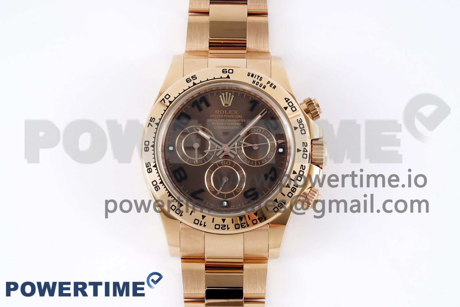 Daytona 116505 Clean 1:1 Best Edition Chocolate Dial Black Markers on RG Bracelet SA4130 V2 - Image 1