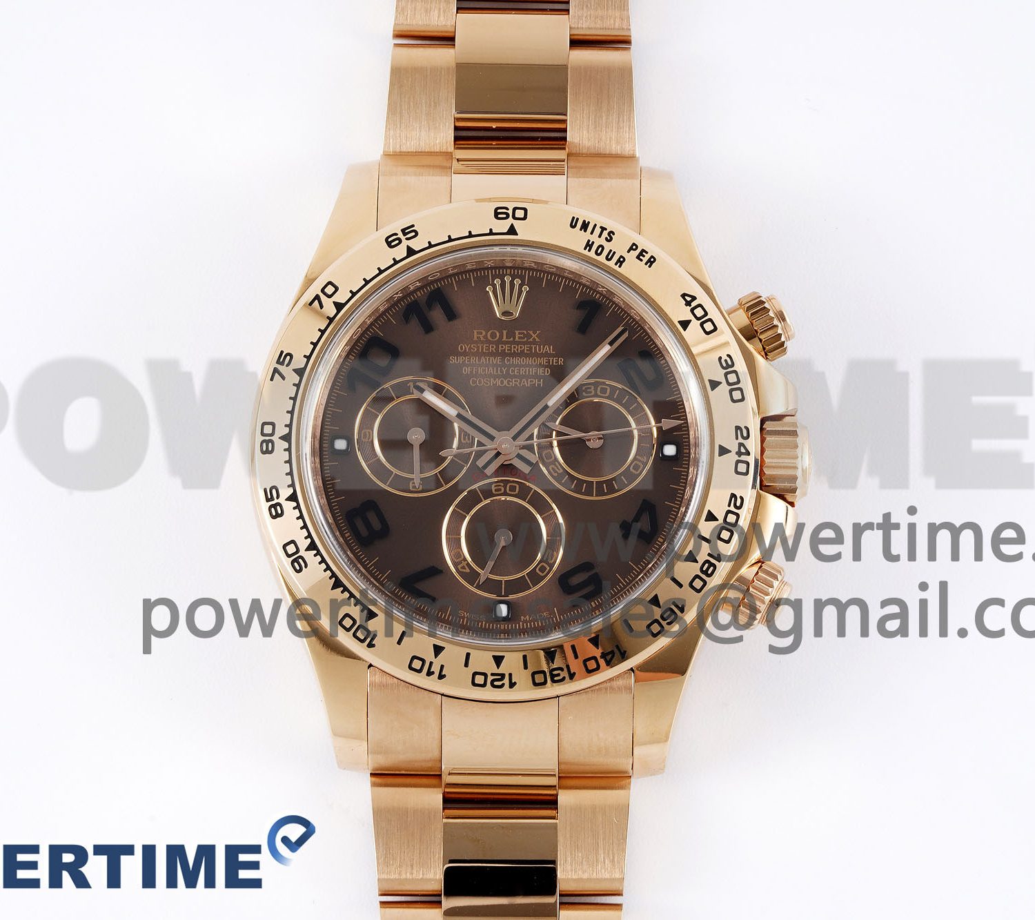 Daytona 116505 Clean 1:1 Best Edition Chocolate Dial Black Markers on RG Bracelet SA4130 V2