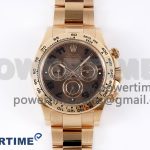 Daytona 116505 Clean 1:1 Best Edition Chocolate Dial Black Markers on RG Bracelet SA4130 V2
