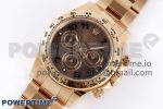 Daytona 116505 Clean 1:1 Best Edition Chocolate Dial Black Markers on RG Bracelet SA4130 V2 - Image 2