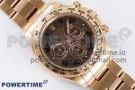 Daytona 116505 Clean 1:1 Best Edition Chocolate Dial Black Markers on RG Bracelet SA4130 V2 - Image 3