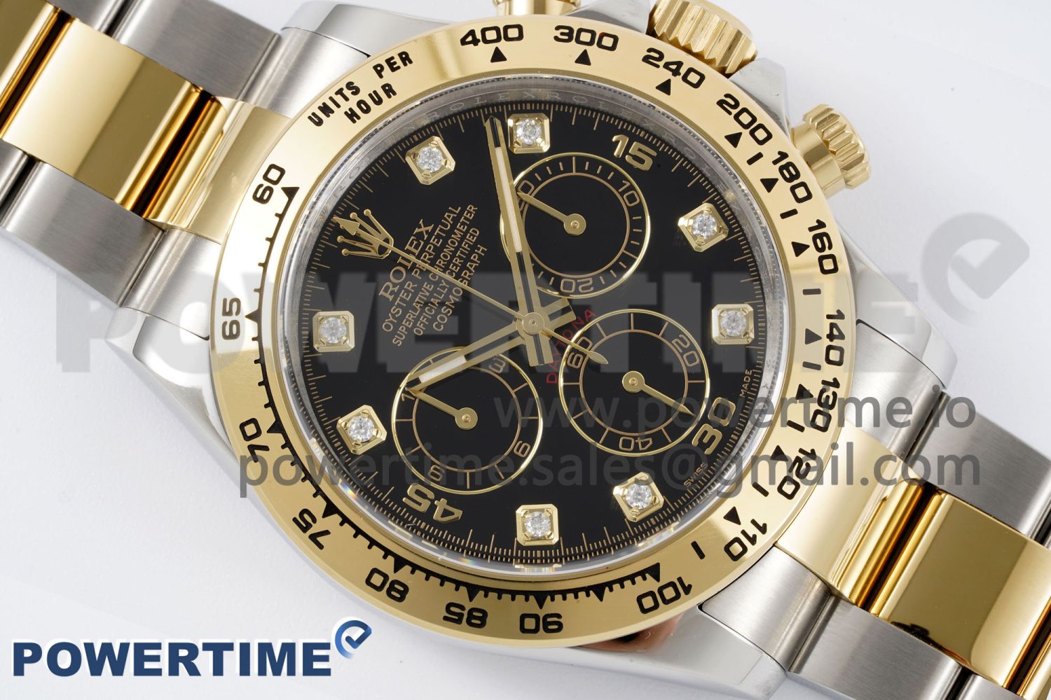 Daytona 116503 Clean 1:1 Best Edition 904L SS Case and Bracelet Black Diamonds Dial SA4130 - Image 3