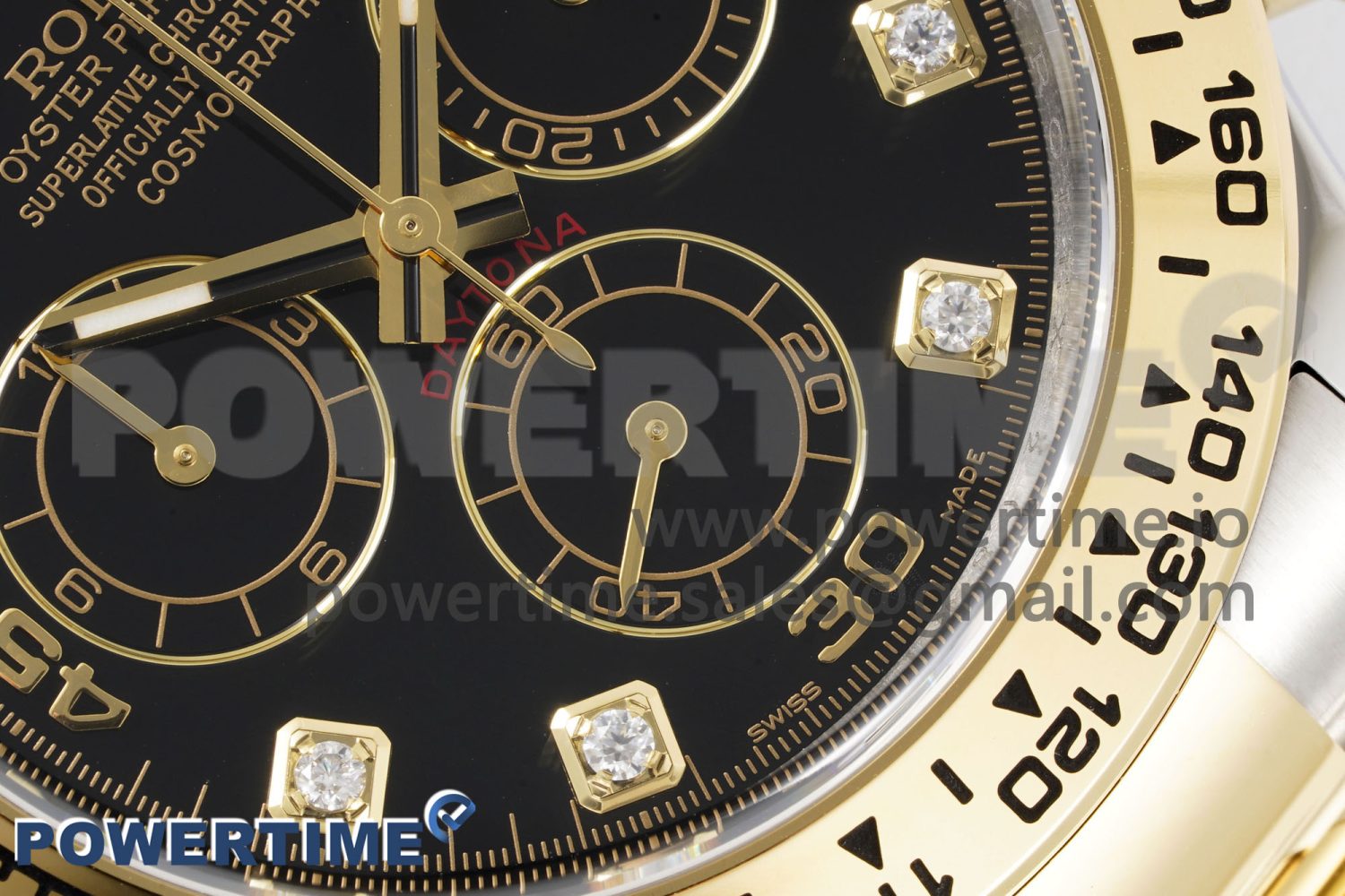 Daytona 116503 Clean 1:1 Best Edition 904L SS Case and Bracelet Black Diamonds Dial SA4130 - Image 5