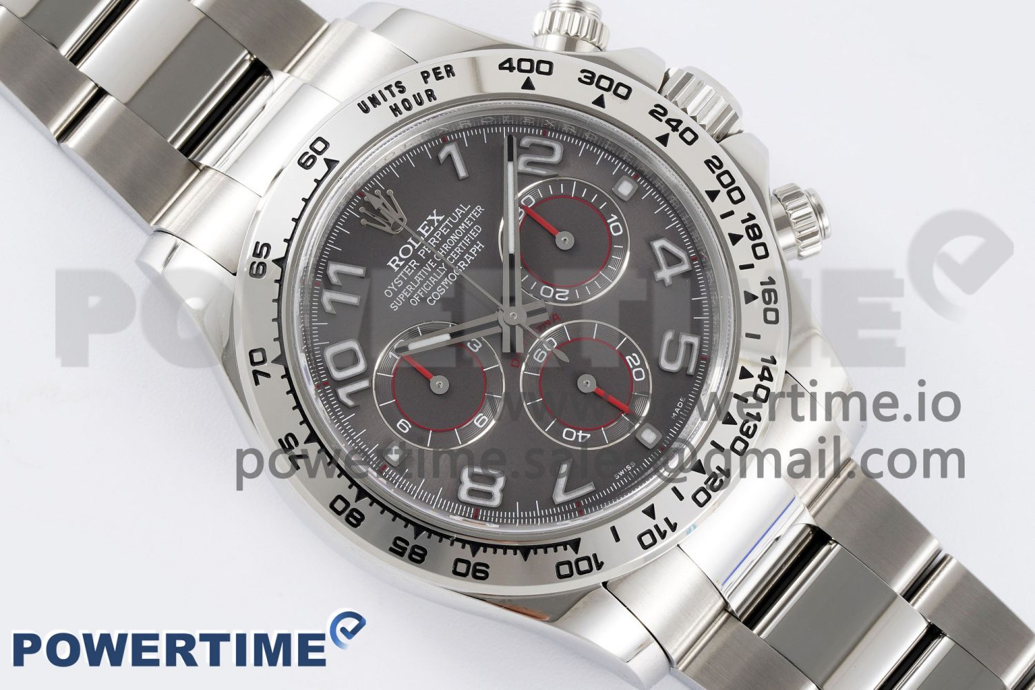 Daytona 116509 Clean 1:1 Best Edition Gray Dial Arabic Markers on SS Bracelet SA4130 V2 - Image 3