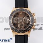 Daytona 116515 Clean 1:1 Best Edition Chocolate Dial Black Markers on Oysterflex Strap SA4130 V2