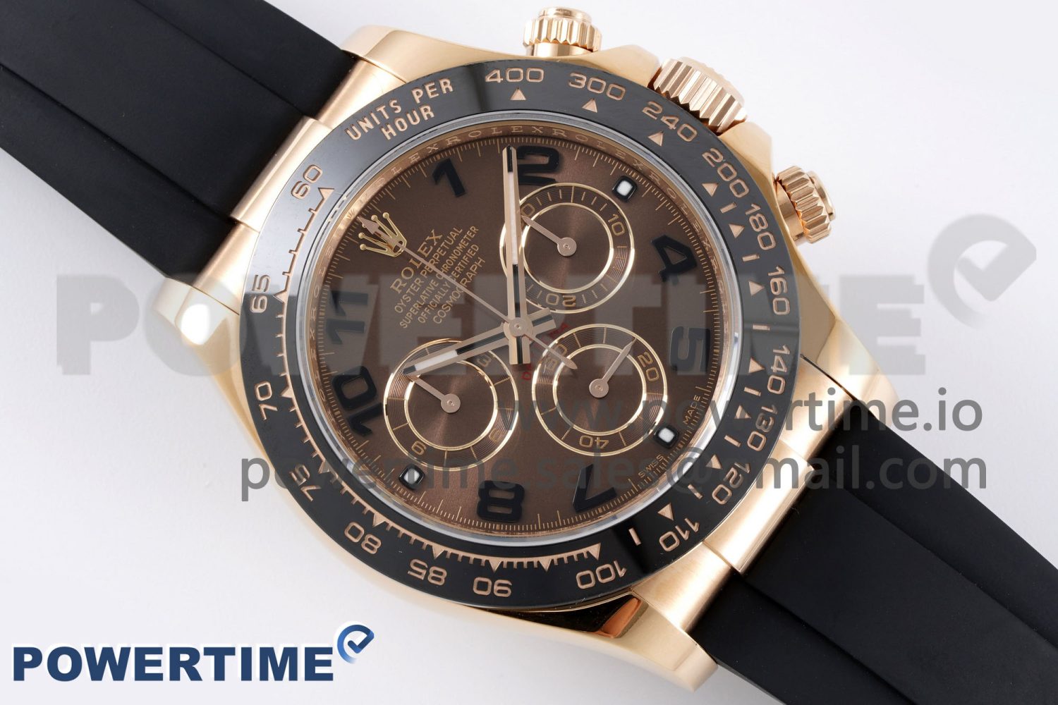 Daytona 116515 Clean 1:1 Best Edition Chocolate Dial Black Markers on Oysterflex Strap SA4130 V2 - Image 3