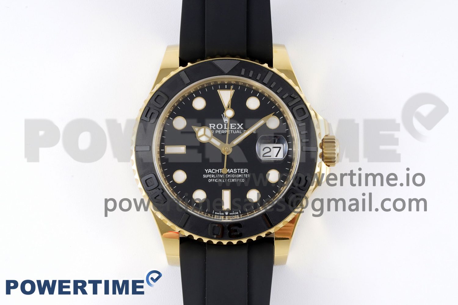 Yacht-Master 42mm 226658 Clean 1:1 Best Edition 3D Black Ceramic Bezel on Black Rubber Strap A3235 - Image 1