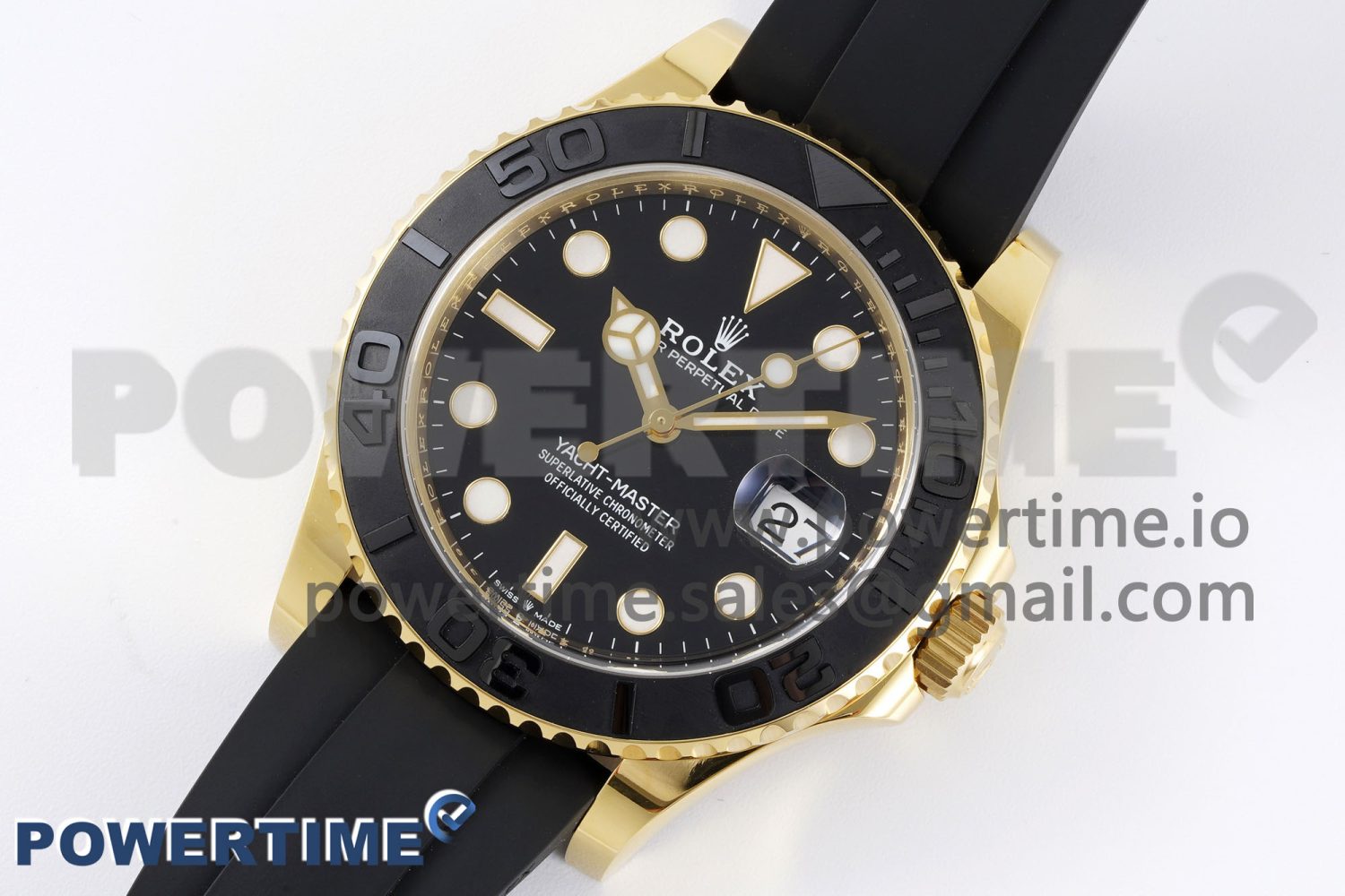 Yacht-Master 42mm 226658 Clean 1:1 Best Edition 3D Black Ceramic Bezel on Black Rubber Strap A3235 - Image 2