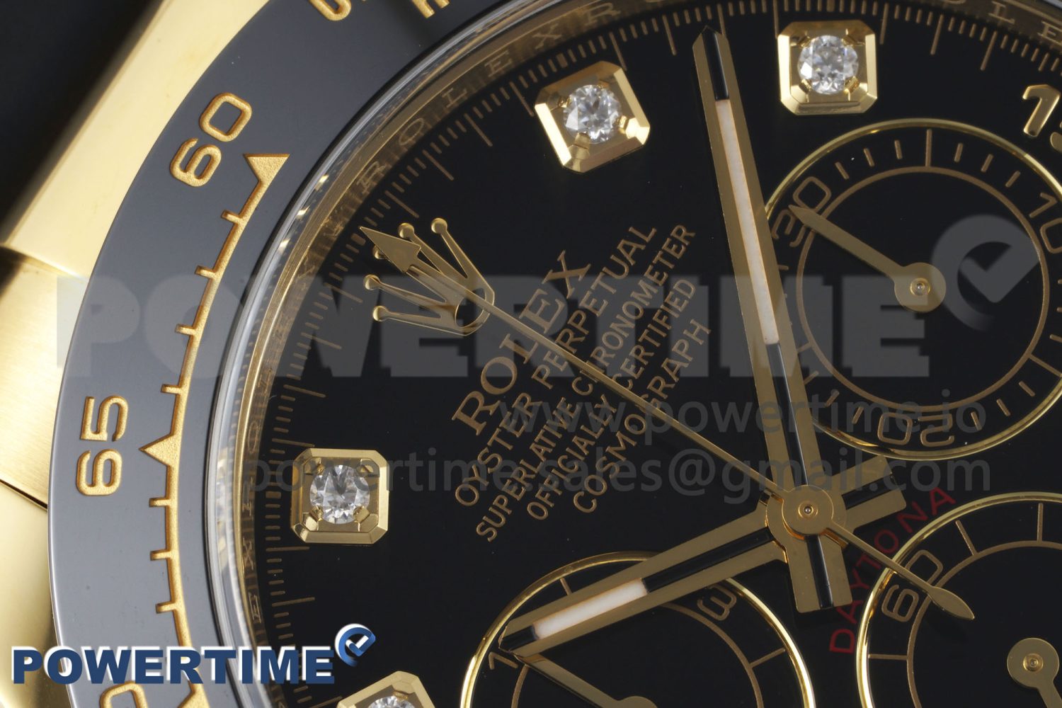 Daytona 116518 Clean Factory 1:1 Best Edition Black Diamonds Dial on Oysterflex Rubber Strap SA4130 Super Clone - Image 4