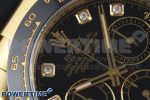 Daytona 116518 Clean Factory 1:1 Best Edition Black Diamonds Dial on Oysterflex Rubber Strap SA4130 Super Clone - Image 4
