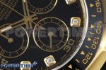 Daytona 116518 Clean 1:1 Best Edition Black Diamonds Dial on Oysterflex Rubber Strap SA4130 V2 - Image 5