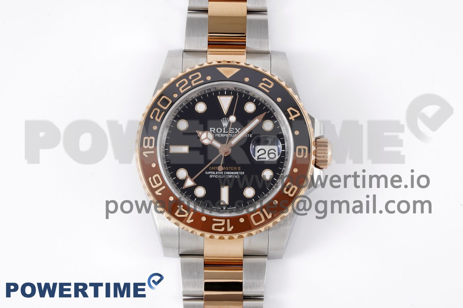 GMT-Master II 126711 CHNR Black/Brown Ceramic Clean Factory Best Edition on SS/RG Bracelet DD3285 CHS - Image 1