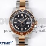 GMT-Master II 126711 CHNR Black/Brown Ceramic Clean Factory Best Edition on SS/RG Bracelet DD3285 CHS