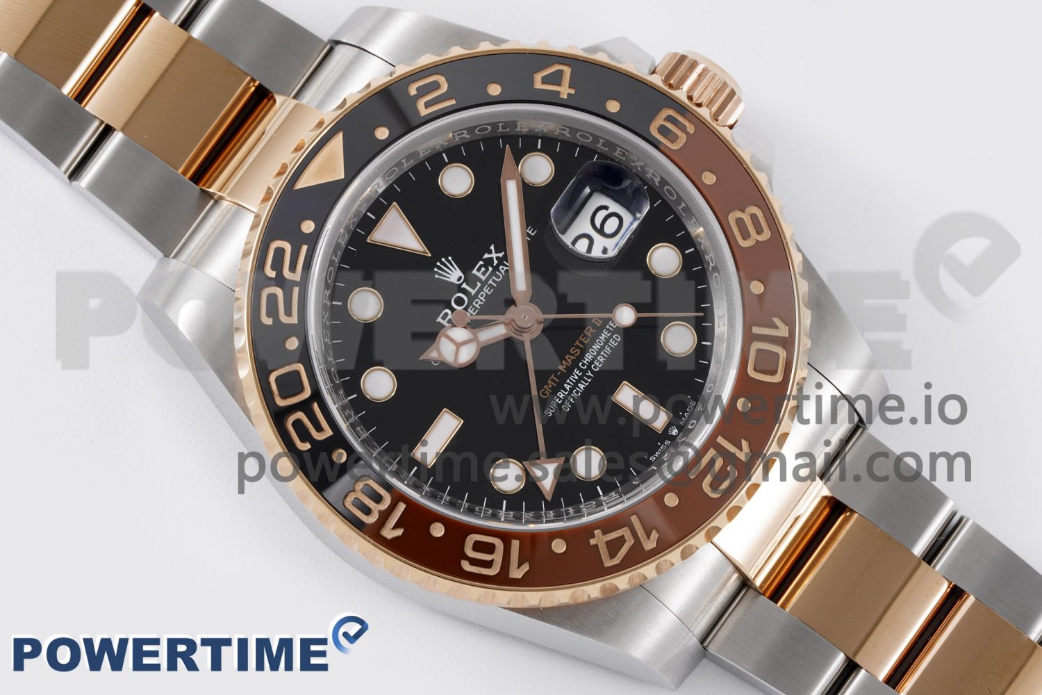 GMT-Master II 126711 CHNR Black/Brown Ceramic Clean Factory Best Edition on SS/RG Bracelet DD3285 CHS - Image 3
