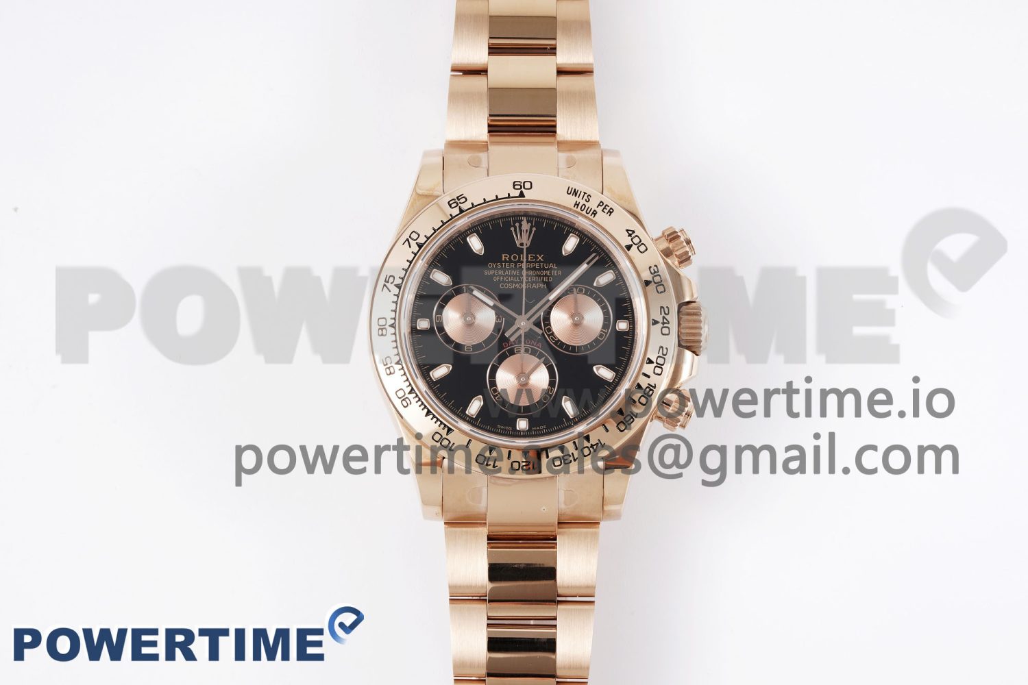 Daytona 116505 KING 1:1 Best Edition Black/RG Dial on RG Bracelet SA4130 - Image 1
