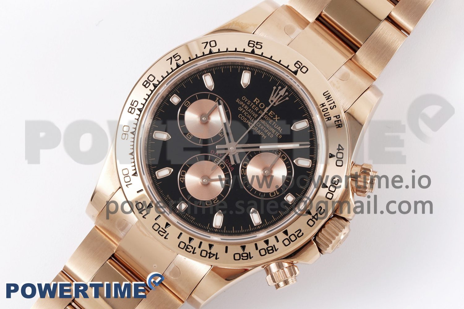 Daytona 116505 KING 1:1 Best Edition Black/RG Dial on RG Bracelet SA4130 - Image 2