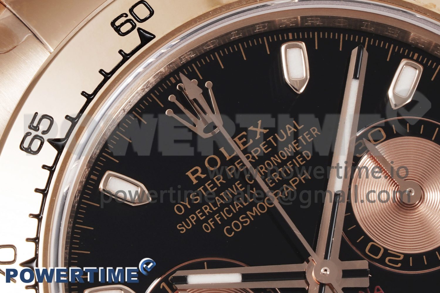 Daytona 116505 KING 1:1 Best Edition Black/RG Dial on RG Bracelet SA4130 - Image 4
