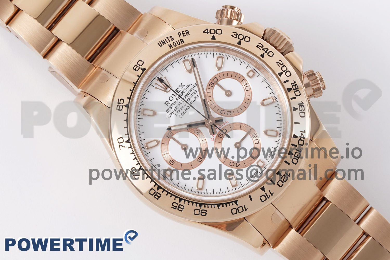 Daytona 116505 KING 1:1 Best Edition White Dial on RG Bracelet SA4130 - Image 3