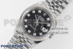 DateJust 36 126234 Clean 1:1 Best Edition 904L Steel Black Diamond Dial on Jubilee Bracelet VR3235 - Image 2