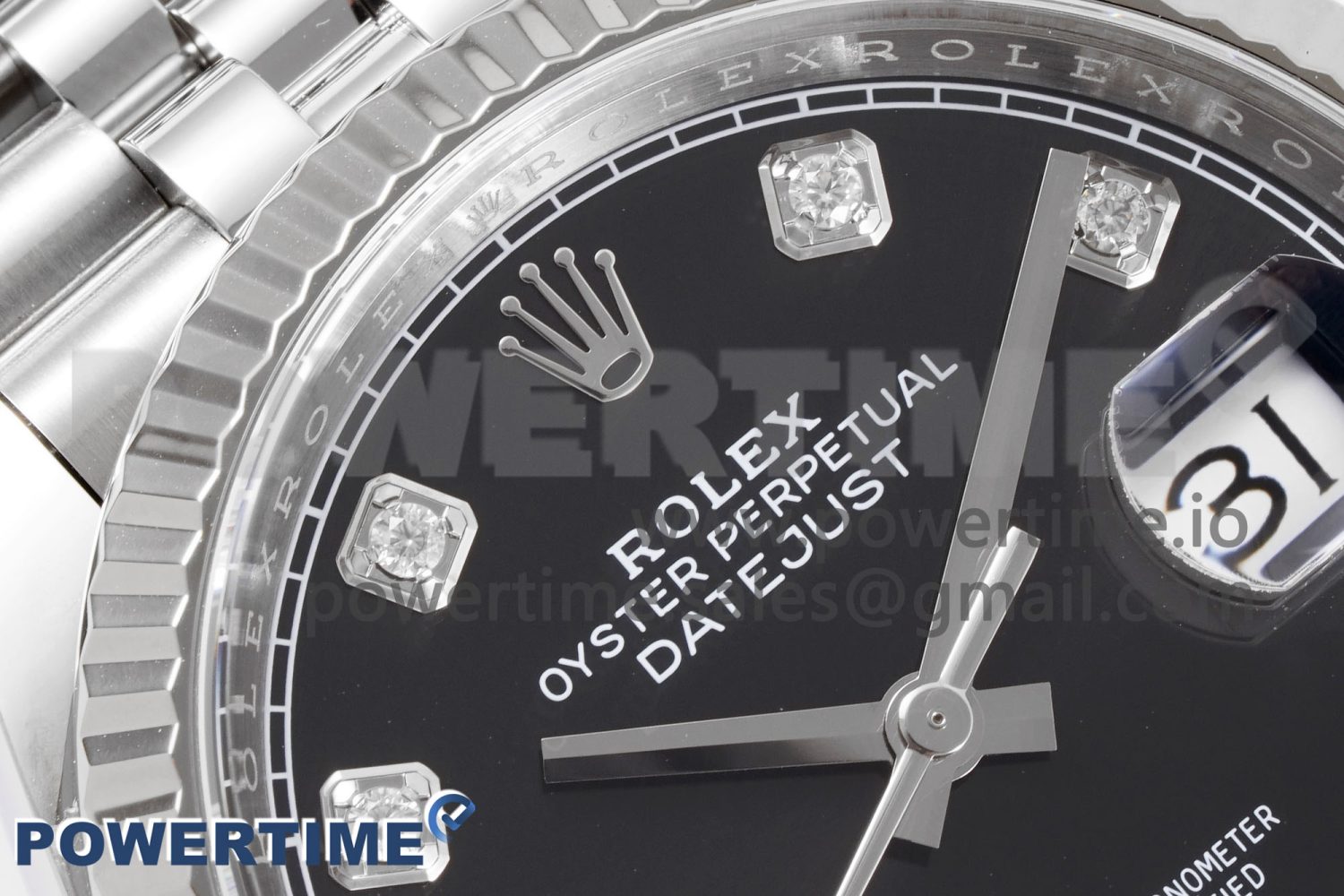 DateJust 36 126234 Clean 1:1 Best Edition 904L Steel Black Diamond Dial on Jubilee Bracelet VR3235 - Image 4