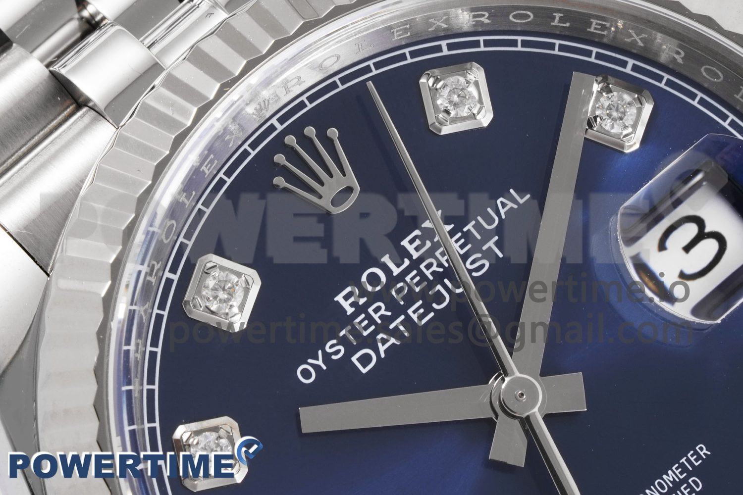 DateJust 36 126234 Clean 1:1 Best Edition 904L Steel Blue Diamond Dial on Jubilee Bracelet VR3235 - Image 3