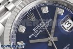 DateJust 36 126234 Clean 1:1 Best Edition 904L Steel Blue Diamond Dial on Jubilee Bracelet VR3235 - Image 3