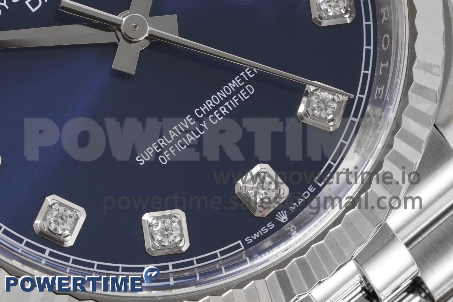 DateJust 36 126234 Clean 1:1 Best Edition 904L Steel Blue Diamond Dial on Jubilee Bracelet VR3235 - Image 4
