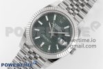 DateJust 41MM 126334 SS Clean Factory 1:1 Best Edition Green Fluted Dial on SS Jubilee Bracelet VR3235 - Image 2