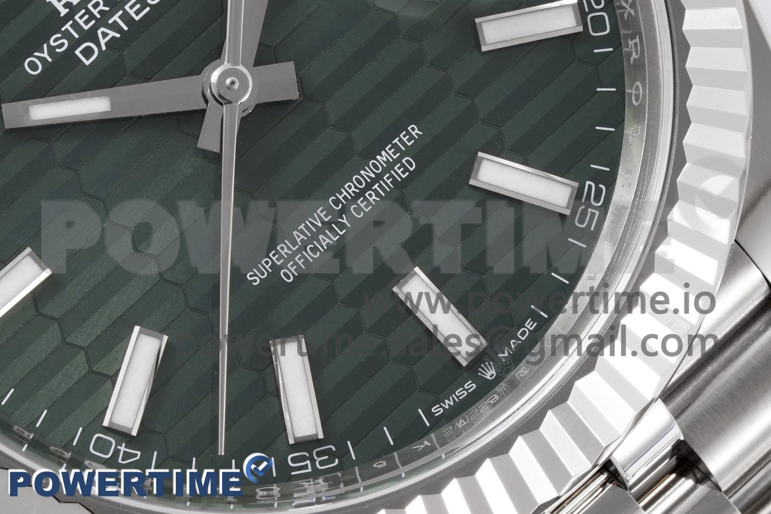 DateJust 41MM 126334 SS Clean Factory 1:1 Best Edition Green Fluted Dial on SS Jubilee Bracelet VR3235 - Image 5