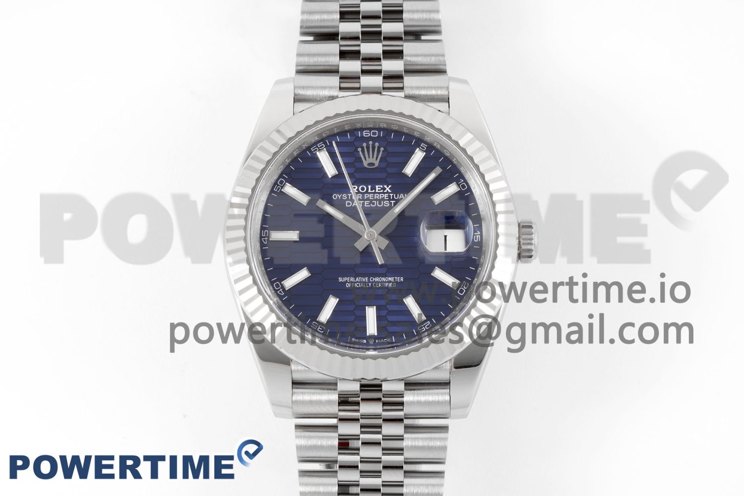 DateJust 41MM 126334 SS Clean Factory 1:1 Best Edition Blue Fluted Dial on SS Jubilee Bracelet VR3235 - Image 1