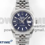 DateJust 41MM 126334 SS Clean Factory 1:1 Best Edition Blue Fluted Dial on SS Jubilee Bracelet VR3235
