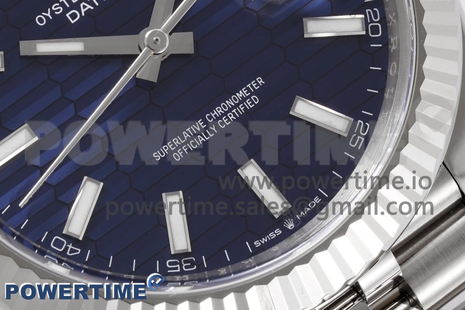 DateJust 41MM 126334 SS Clean Factory 1:1 Best Edition Blue Fluted Dial on SS Jubilee Bracelet VR3235 - Image 5