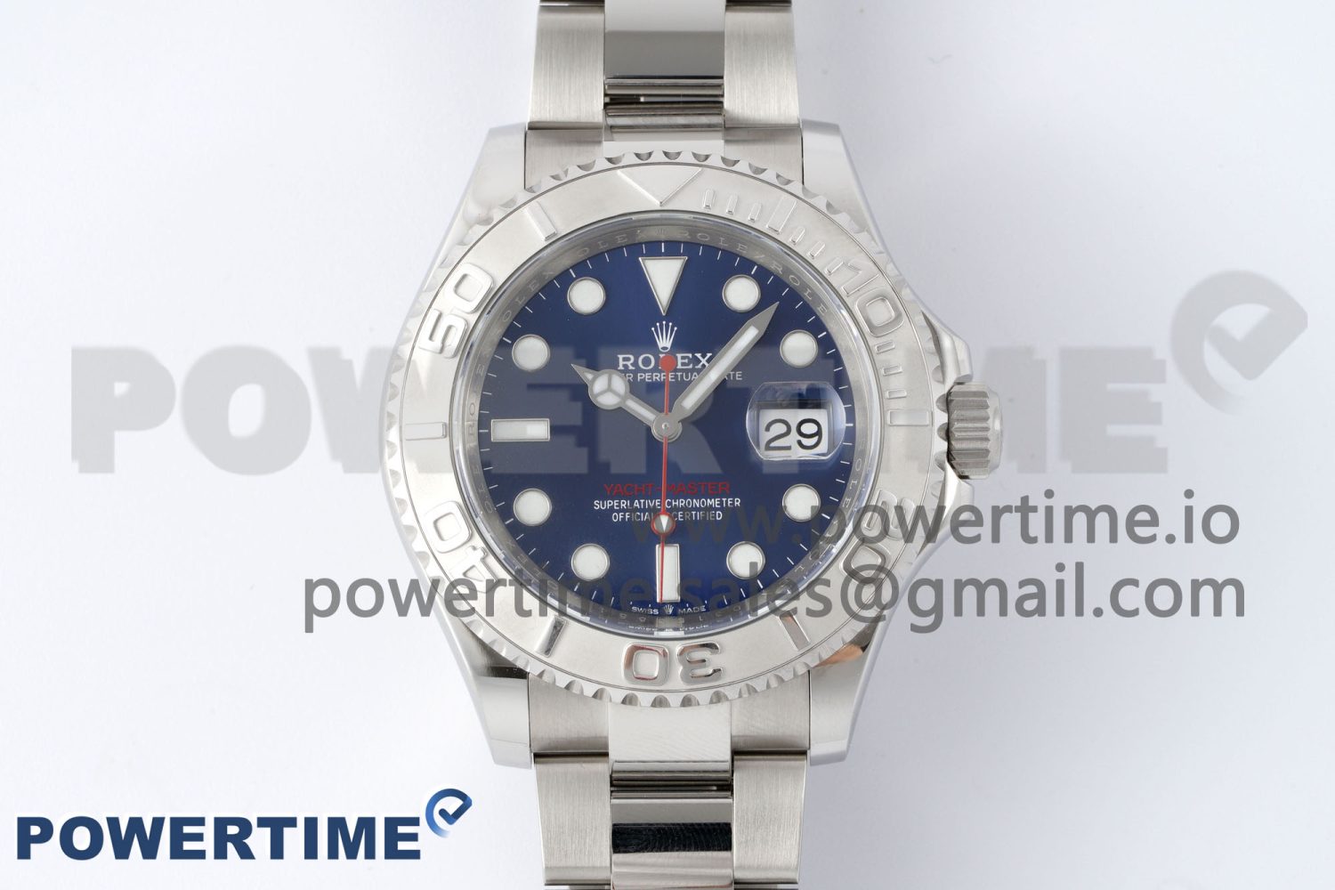 Yacht-Master 126622 Clean Factory 1:1 Best Edition 904L Steel Blue Dial on SS Bracelet VR3235 Super Clone - Image 1