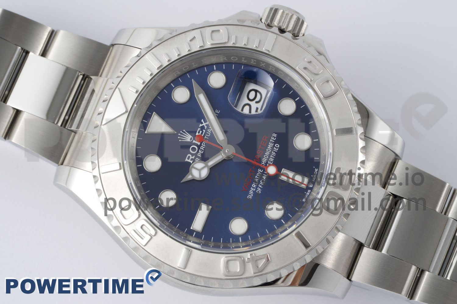 Yacht-Master 126622 Clean Factory 1:1 Best Edition 904L Steel Blue Dial on SS Bracelet VR3235 Super Clone - Image 2