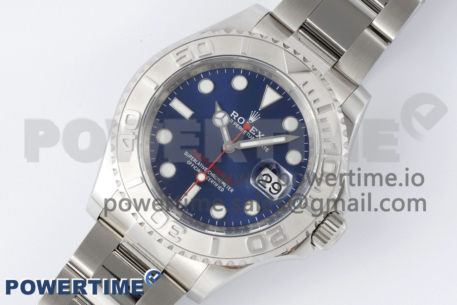 Yacht-Master 126622 Clean Factory 1:1 Best Edition 904L Steel Blue Dial on SS Bracelet VR3235 Super Clone - Image 5